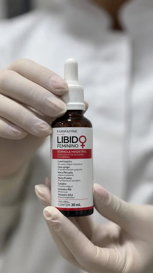 Fórmula para Libido Feminina em Gotas 30ml Farmafine
