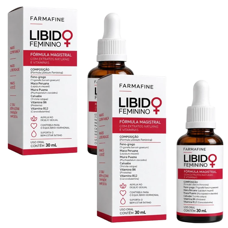 Fórmula para Libido Feminina em Gotas — 2 frascos de 30ml