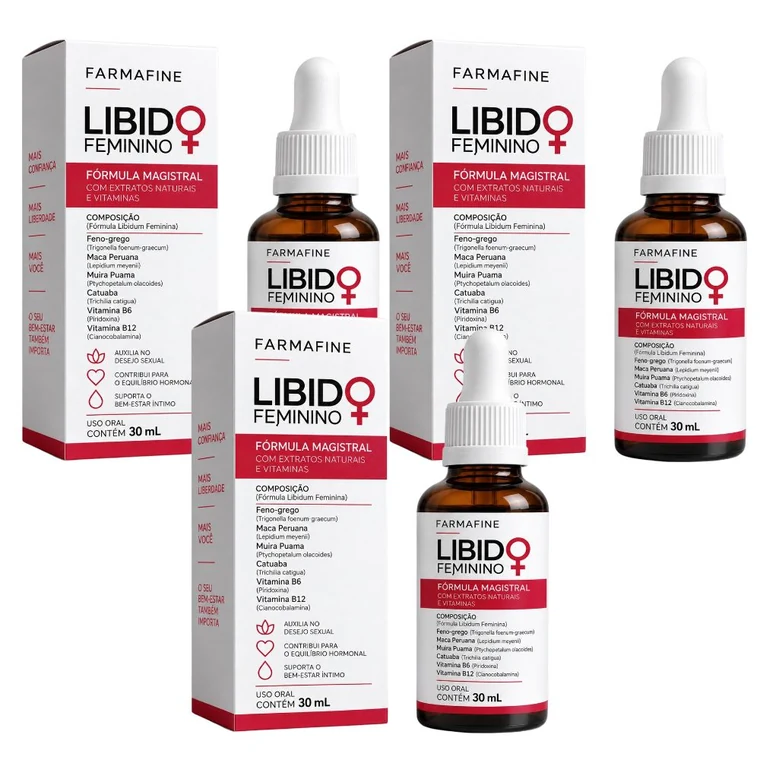Fórmula para Libido Feminina em Gotas — 3 frascos de 30ml